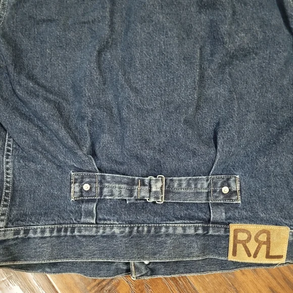 Vintage Ralph Lauren RRL Denim Jacket Size Small Trucker Western Made In USA - Picture 6 of 8